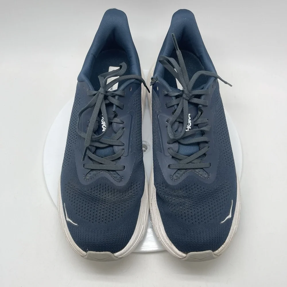 Hoka One One Sneakers Mens 12.5 D Arahi 7 1147850 OPC Navy Blue Running‎ Shoes